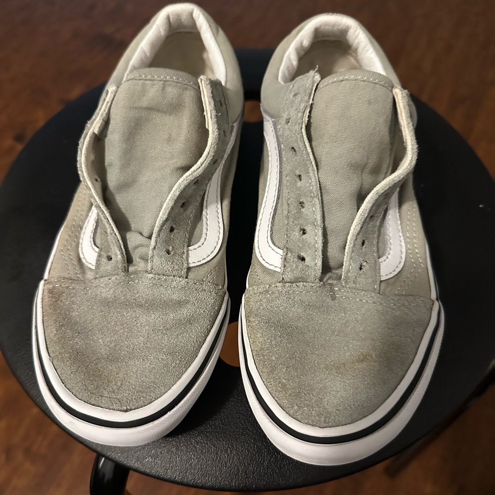 Kids Gray Vans Size 3